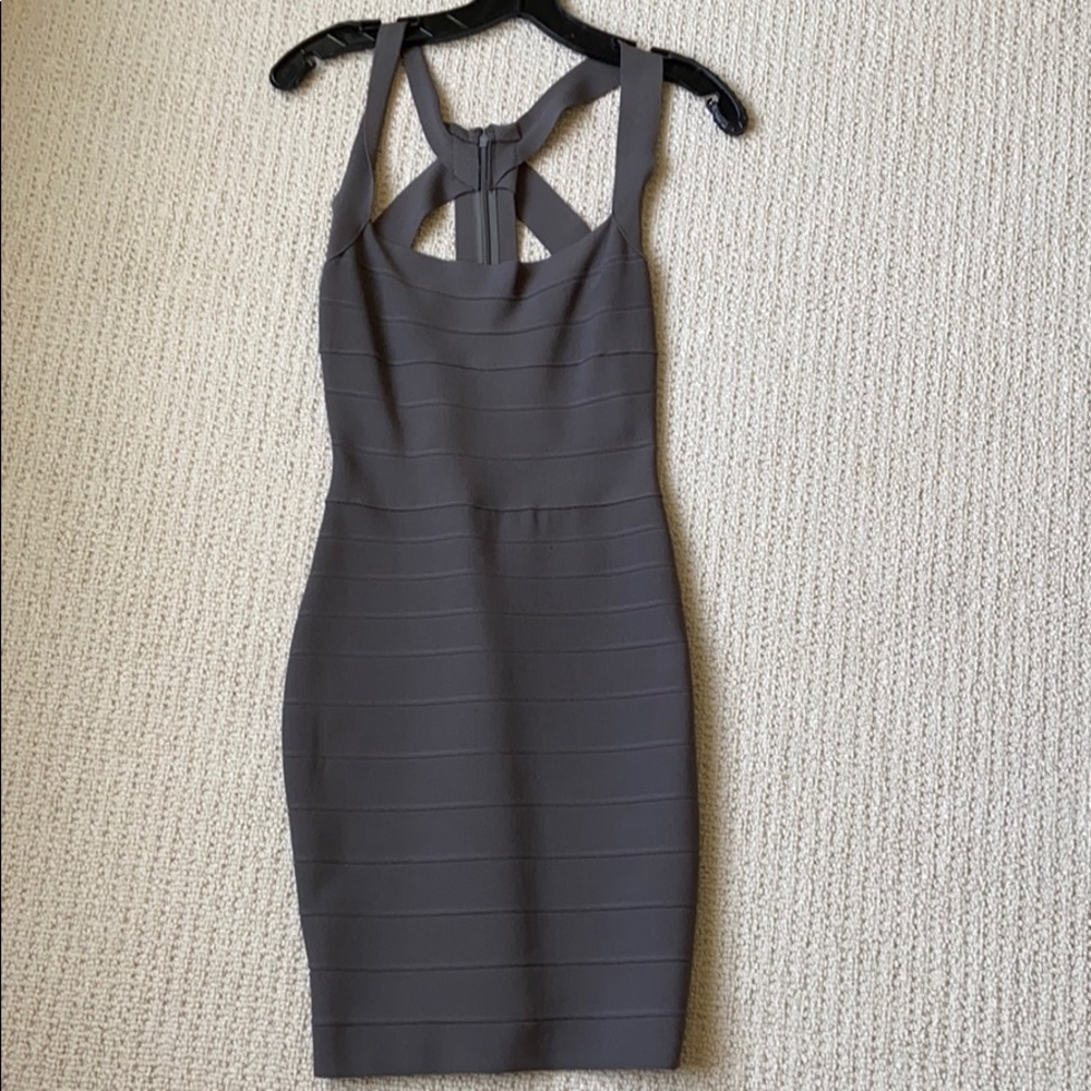 Gray bandage dress